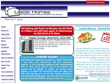 Tablet Screenshot of leedshomes.org.uk